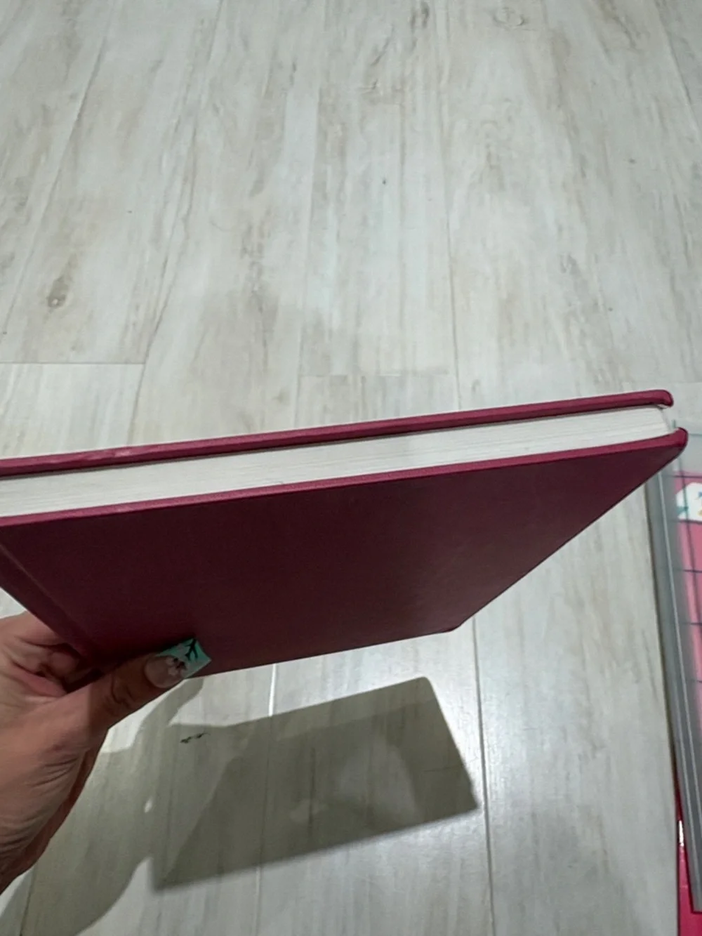 Hardcover Notebook Journal in Deep Pink - Home Office